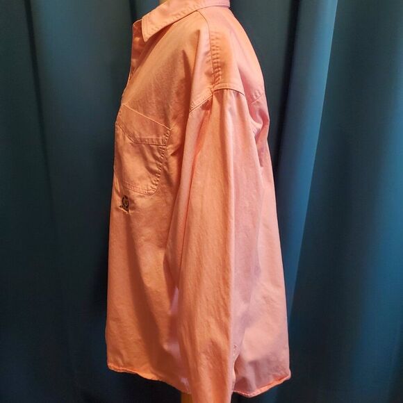 Vintage 100% thick cotton Barbie Pink Wrangler button down. XXL - Picture 4 of 8